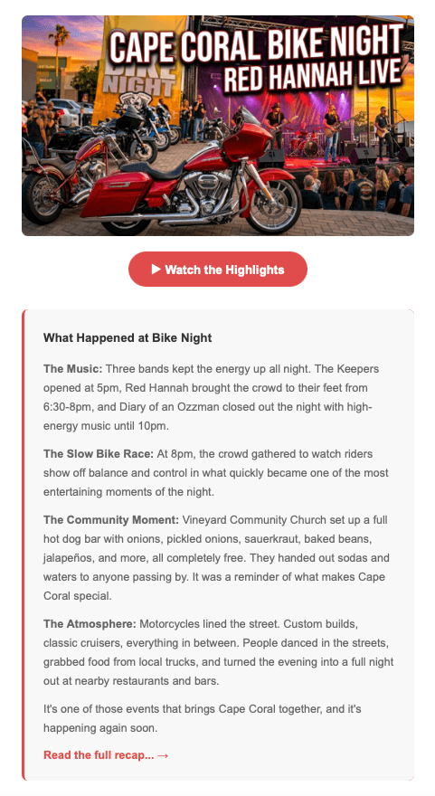 Cape Coral Bike Night