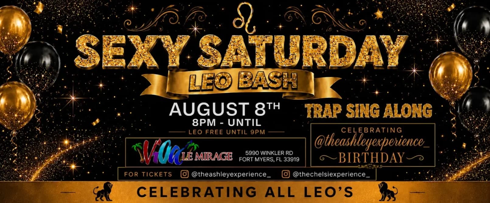 Sexy Saturdays Leo Bash – Trap Karaoke Edition